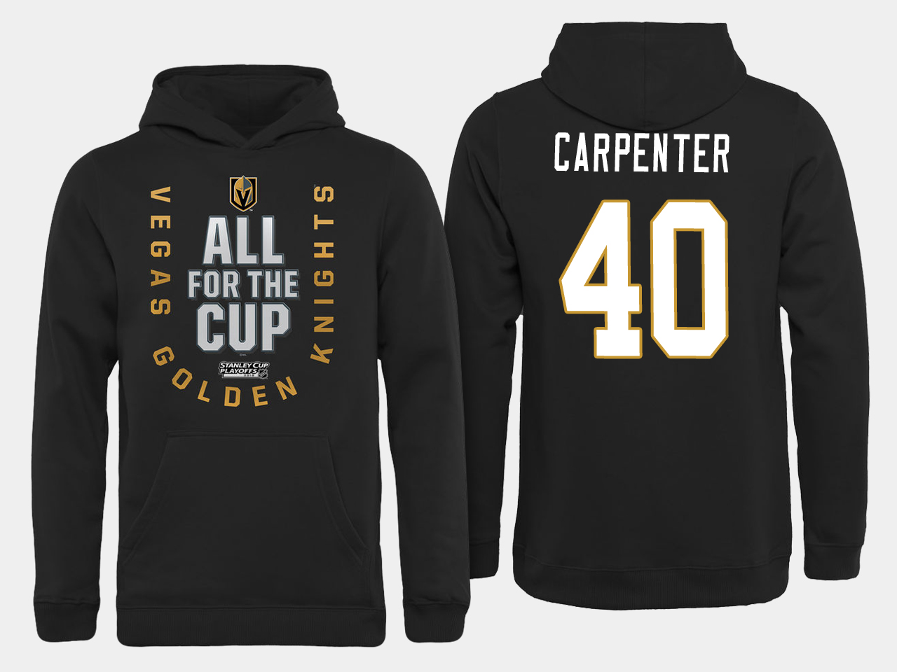 Men NHL Vegas Golden Knights 40 Carpenter All for the Cup hoodie